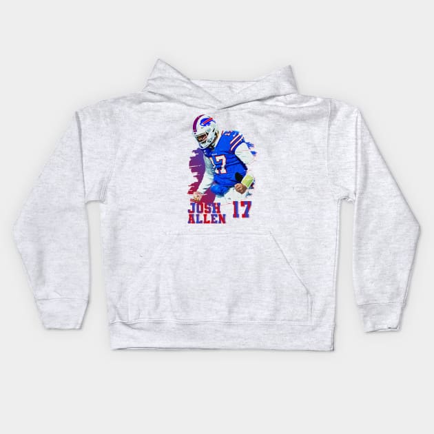 Josh allen || 17 Kids Hoodie by Aloenalone